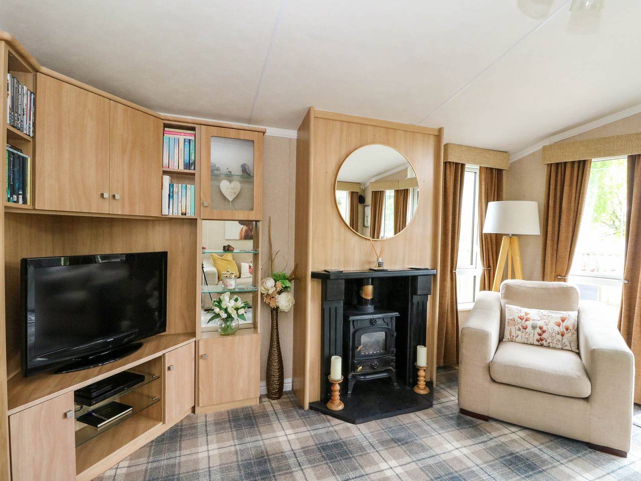 Blockhütte für 4 Personen mit Garten in Highlands