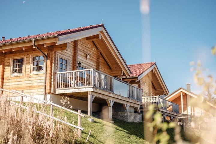 Ferienhaus für 6 Personen, mit Sauna und Ausblick sowie Pool und Garten in Kärnten