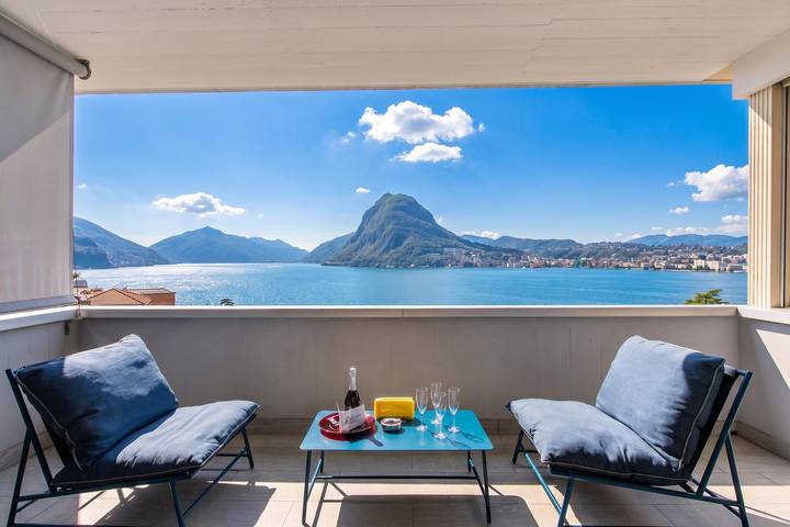 Appartement de vacances pour 5 personnes, avec vue sur le lac et terrasse, animaux acceptés - 1