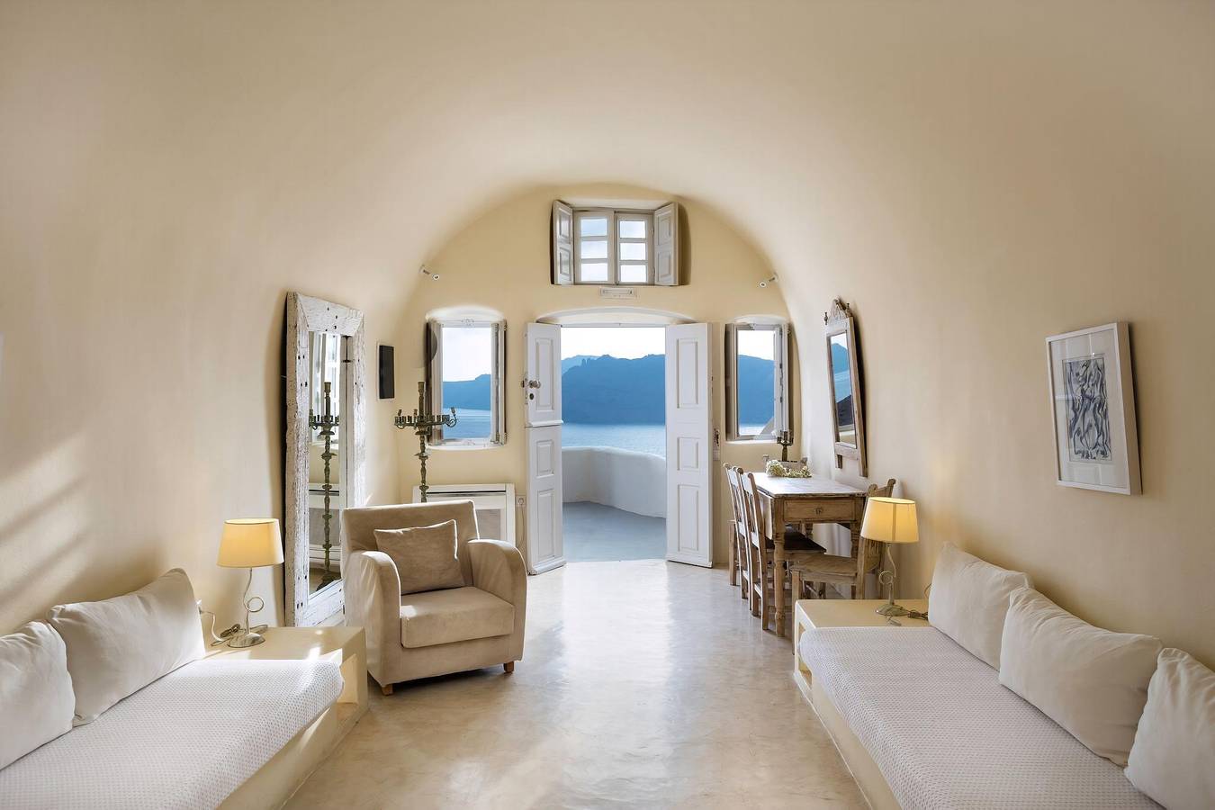 Stunning Caledera Views | Oia Mare Villas Honeymoon Cave Suite with Caldera & Sea View | Oia in Ormos Ammoudiou, Oia