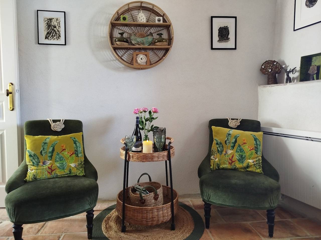 Chambre la Luna, un refugio de paz con encanto provenzal in Théziers, Region de Nimes