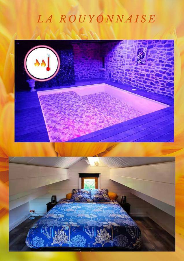 Location de vacances pour 3 personnes, avec piscine ainsi que jacuzzi et jardin à Tinténiac