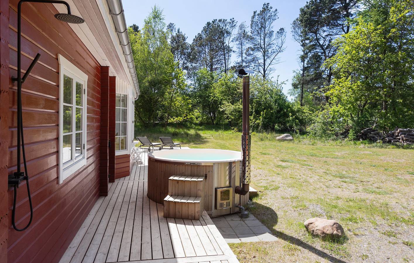 Feriehus for 10 personer med hage in Virksund, Limfjord i Vestjylland