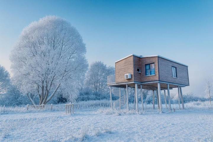 Ferienhaus für 2 Personen, mit Balkon und Terrasse sowie Whirlpool und Garten in Wangels - 4
