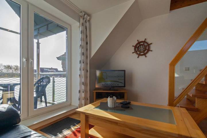Ferienwohnung für 4 Personen, mit Balkon in Norddeich - 2