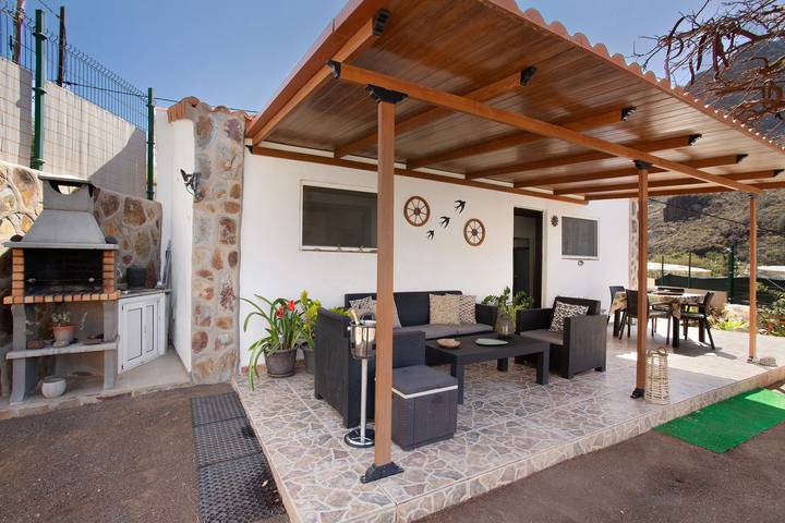 Apartamento para 4 personas, con Jacuzzi y Jardín en La Aldea de San Nicolás