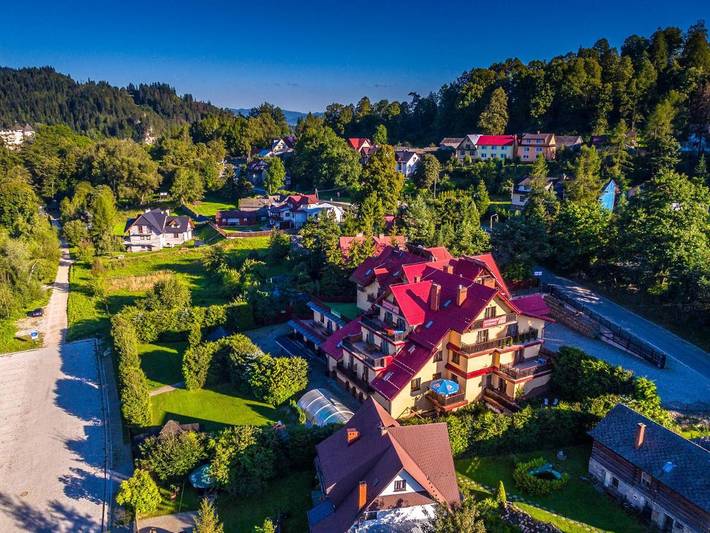 Dom gościnny dla 2 osób, z Balkon i Jacuzzi oraz Taras i Ogród w Niedzica