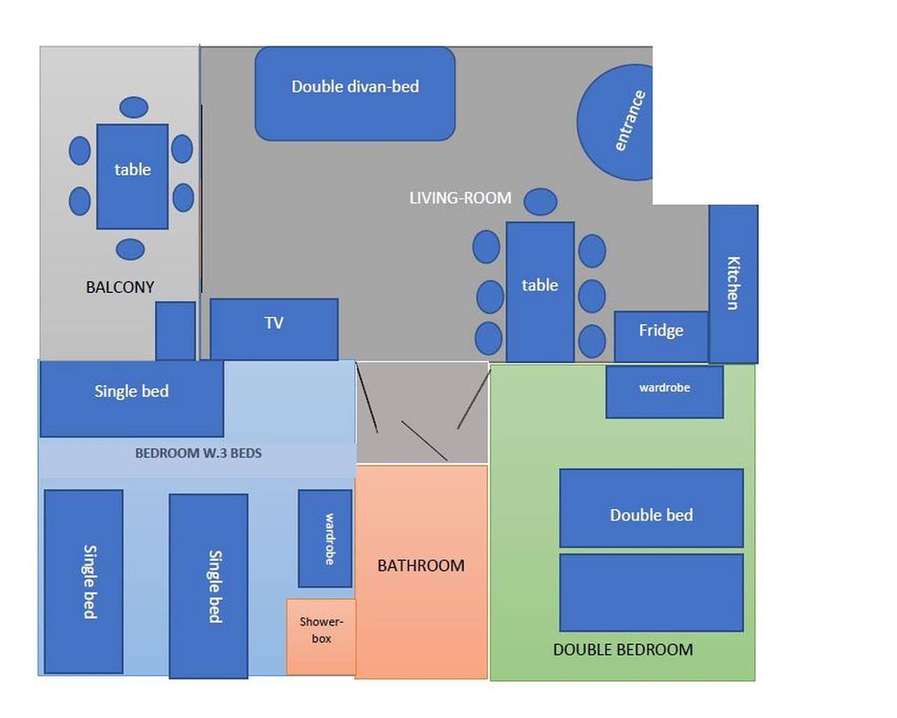 Appartement entier, Residenz Viel Dreizimmer-Wohnung C für 6 Personen in Bibione, Province de Venise
