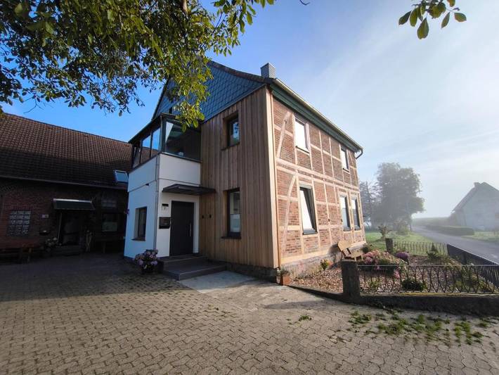 Ferienwohnung für 4 Personen, mit Garten und Ausblick