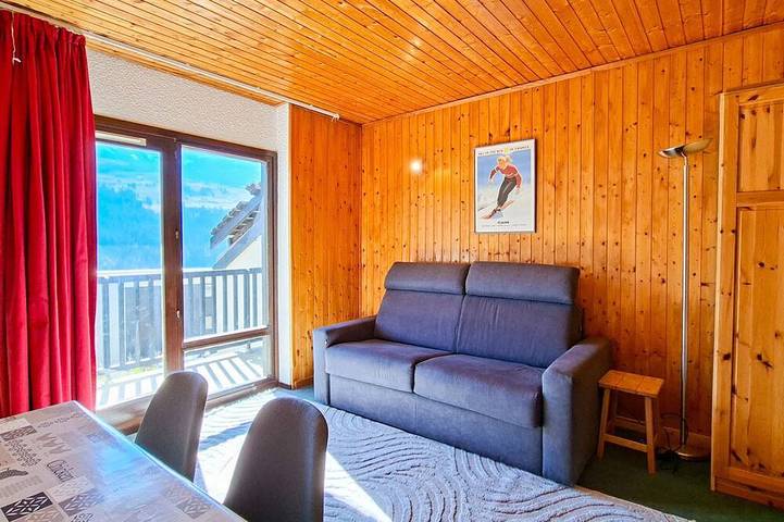 Ganze Wohnung, Komfortables Studio in Flaine, Balkon, nahe Pisten in Flaine, Arâches-la-Frasse