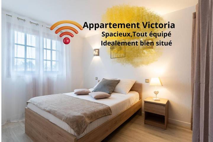 Appartement de vacances pour 6 personnes, avec Terrasse ainsi que Jardin et Vue