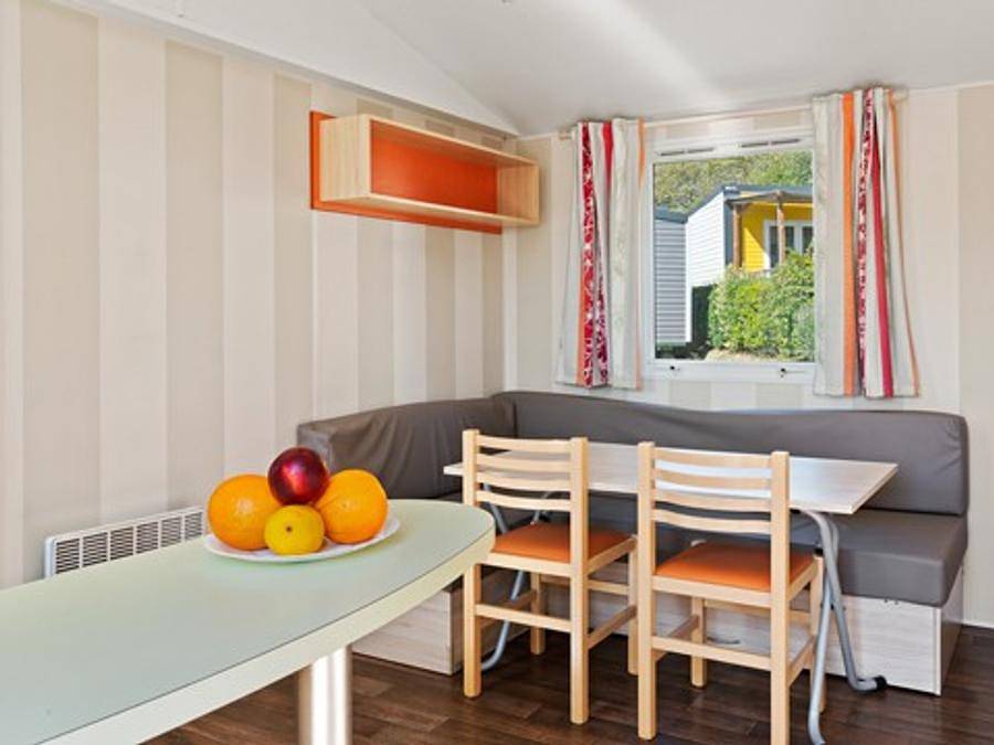 Camping Le Clos Cottet - Mobilheim 6 personen - Comfort Xl | 2 Zi. | 4/6 Pers. | Erhöhte Terrasse in Angles, Vendée