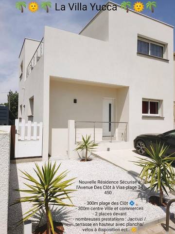 Cottage pour 7 personnes, avec vue ainsi que terrasse et jardin dans Plage de la Farinette