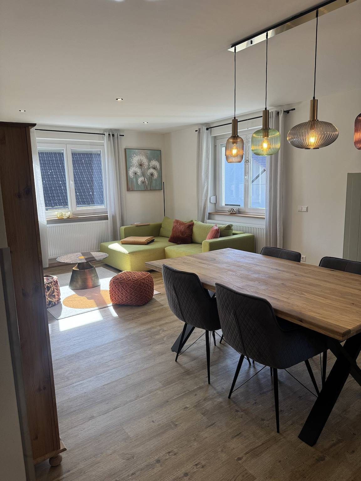 Appartement entier, Appartement 'Burghof' avec jardin partagé et Wi-Fi in Leibertingen, Region Bodensee-Oberschwaben