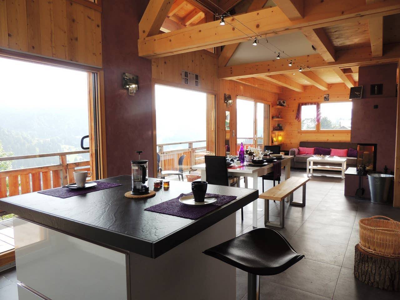 Chalet charmant aux Gets avec vue sur montagne et cheminée in Les Gets, Région de Bonneville