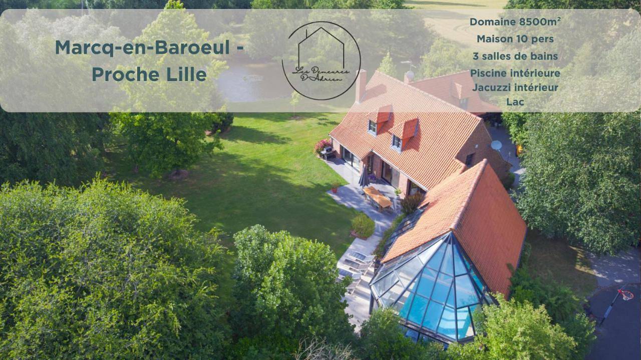 Piscine privée - Jacuzzi - Maison du Lac - 10 pers in Marcq-en-Barœul, Région de Lille
