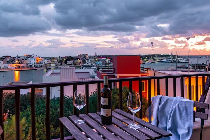 Vakantiewoning voor 2 personen, met balkon/terras en uitzicht op zee op Lampedusa