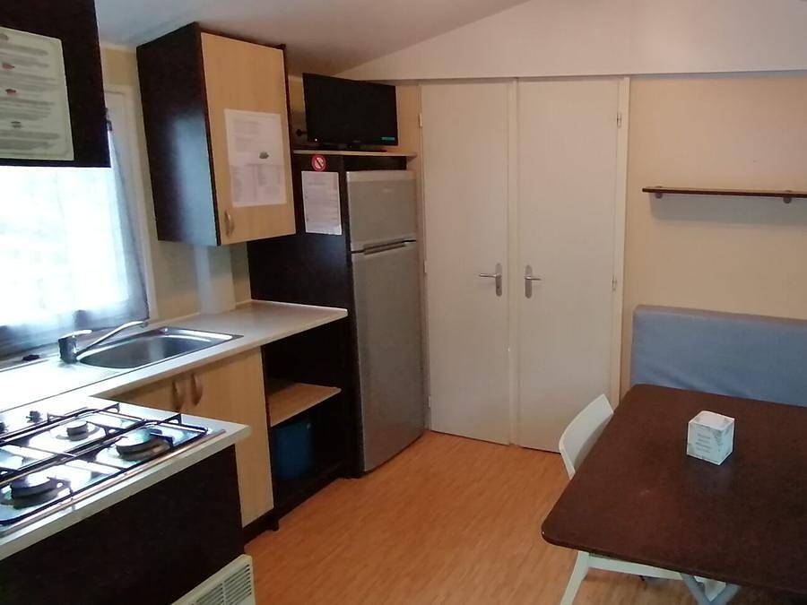 Camping le Moulin du Pont d'Alies - Mobilheim 4 personen - Trigano 31 Terrasse in Saint-Martin-Lys, Regionaler Naturpark Corbières-Fenouillèdes