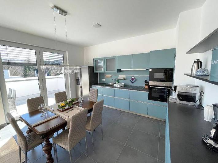 Ferienwohnung für 6 Personen, mit Balkon und Terrasse sowie Ausblick