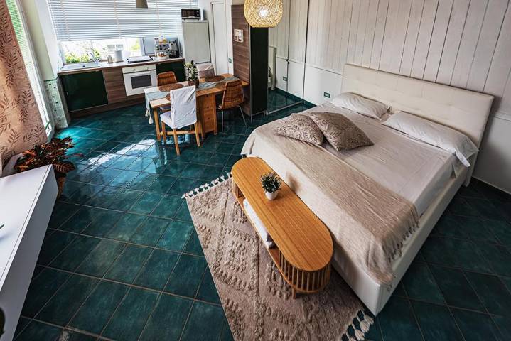 Vakantiewoning voor 2 personen, met uitzicht en terras in Pompei