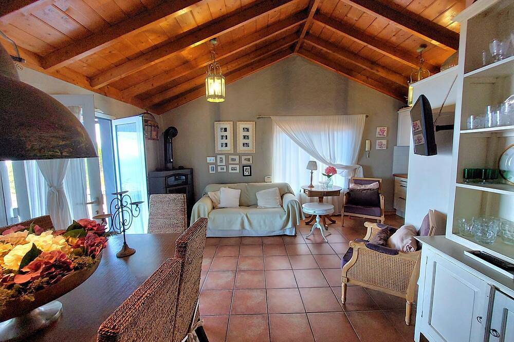 Casa El Topo, panoramic views, fireplace and barbecue in Puntagorda, La Palma in Puntagorda, La Palma North