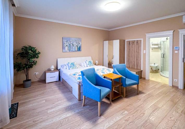 Apartahotel para 3 personas, con Balcón además de Terraza y Vistas en Budapest