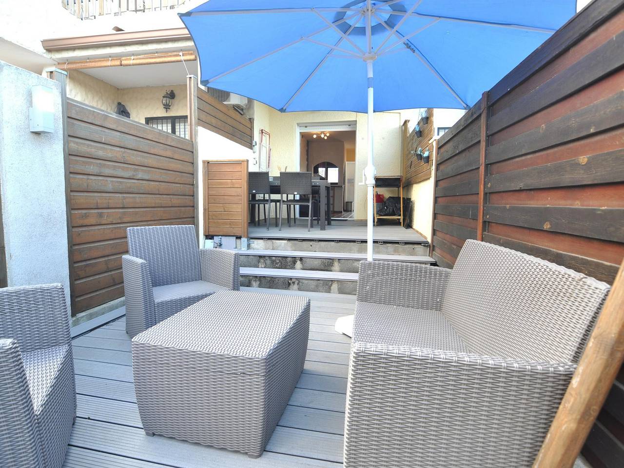 Charmante maison à Roses, Costa Brava, proche plage, 2 chambres, terrasse, jardin, Bbq, climatisation. in Santa Margarida, Roses