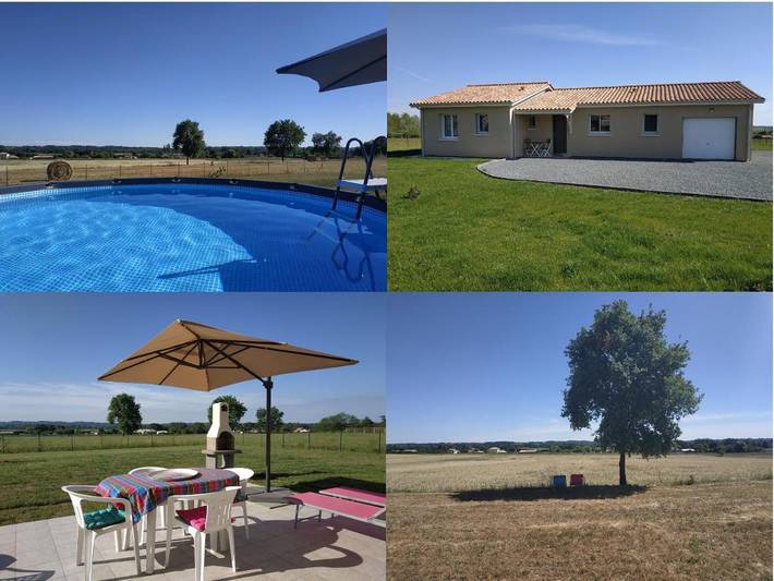 Maison de vacances pour 6 personnes, avec piscine et jardin