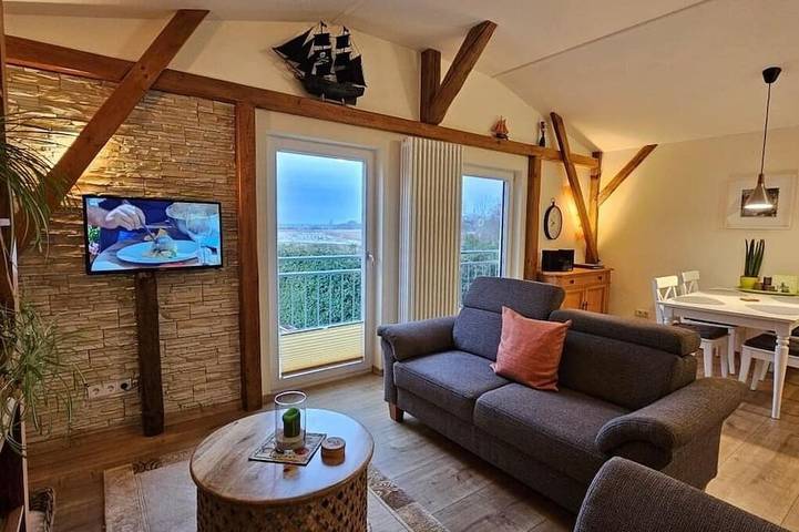 Ferienwohnung für 4 Personen, mit Terrasse und Garten sowie Sauna