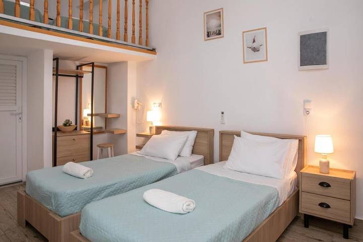 Appartement de vacances pour 4 personnes, avec Terrasse ainsi que Jardin et Vue