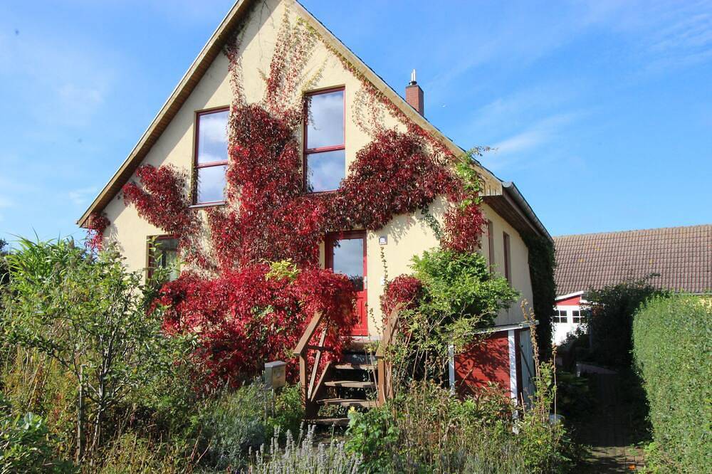 Bio-Ferienhaus, 3Sz, 2Bz, Naturgarten, Sauna , Kamin, Wlan , gerne mit Hund in Schwarbe, Altenkirchen