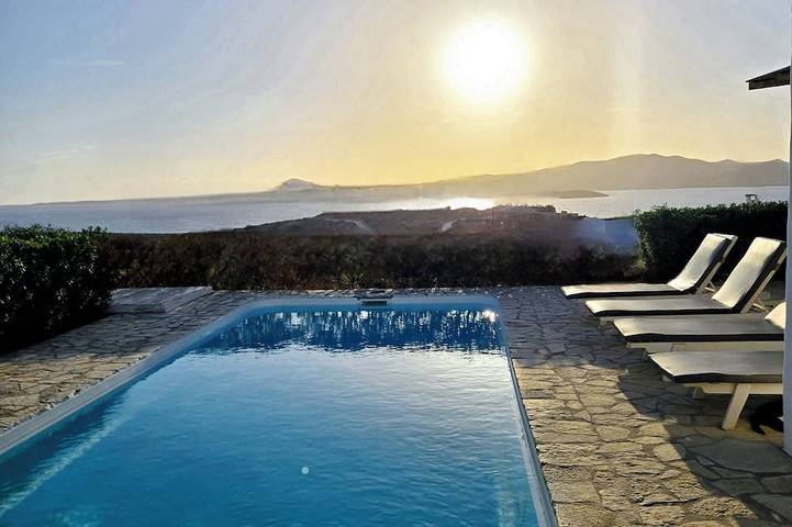 Villa für 5 Personen, mit Balkon und Terrasse sowie Garten in Aliki