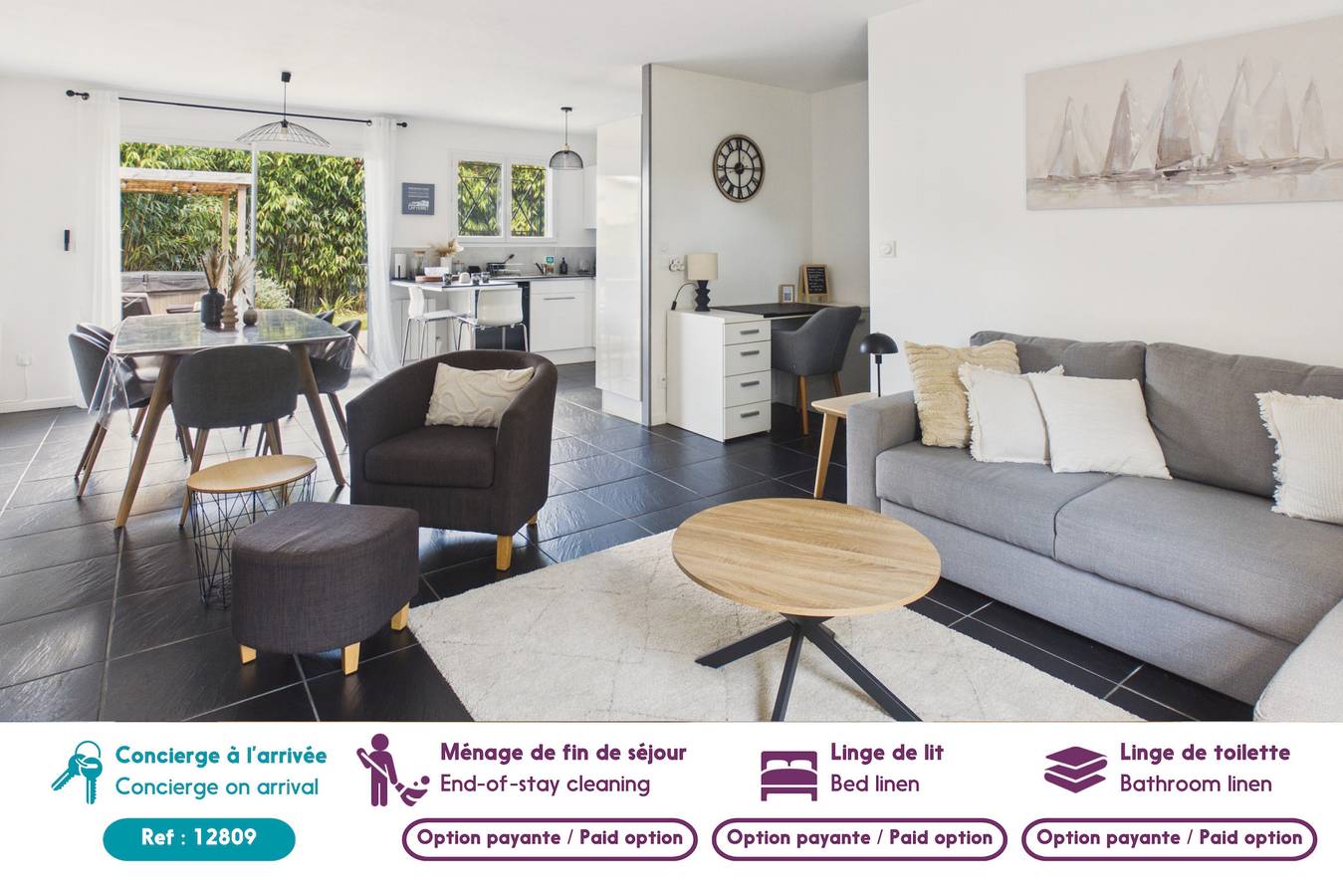 Maison avec jacuzzi et grand jardin - 6 pers in Andernos-les-Bains, Région d'Arcachon