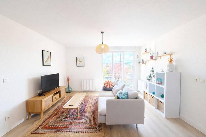 Gîte pour 6 personnes, avec balcon à Ville-la-Grand