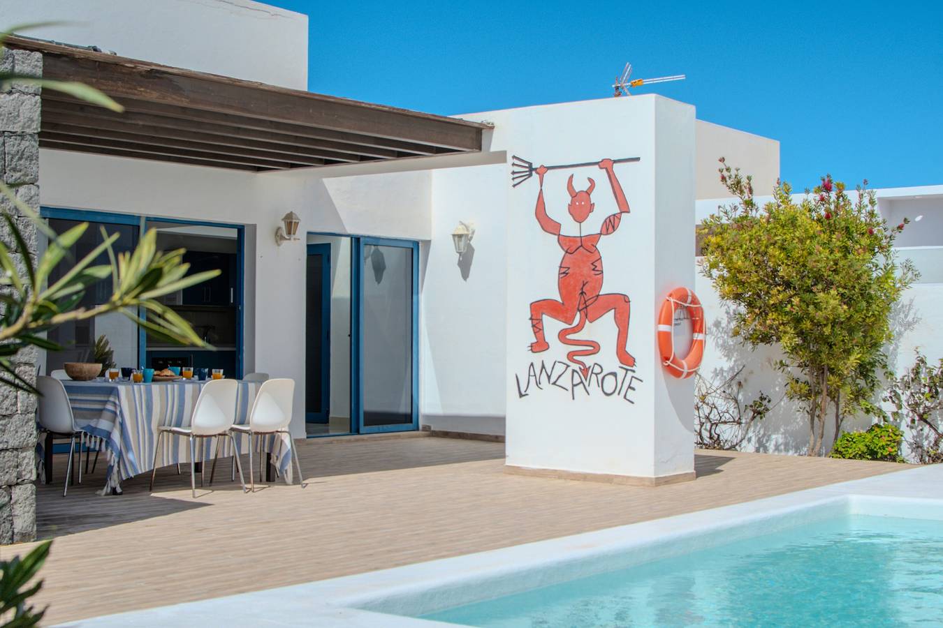 Casa El Guanche: Meerblick, privater Pool & Wlan in Playa Blanca in Playa Blanca, Yaiza