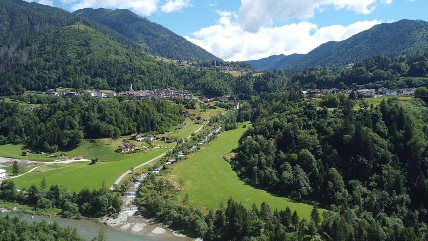 Chambre d’hôte pour 3 personnes, avec vue ainsi que jardin et sauna, animaux acceptés à Canal San Bovo