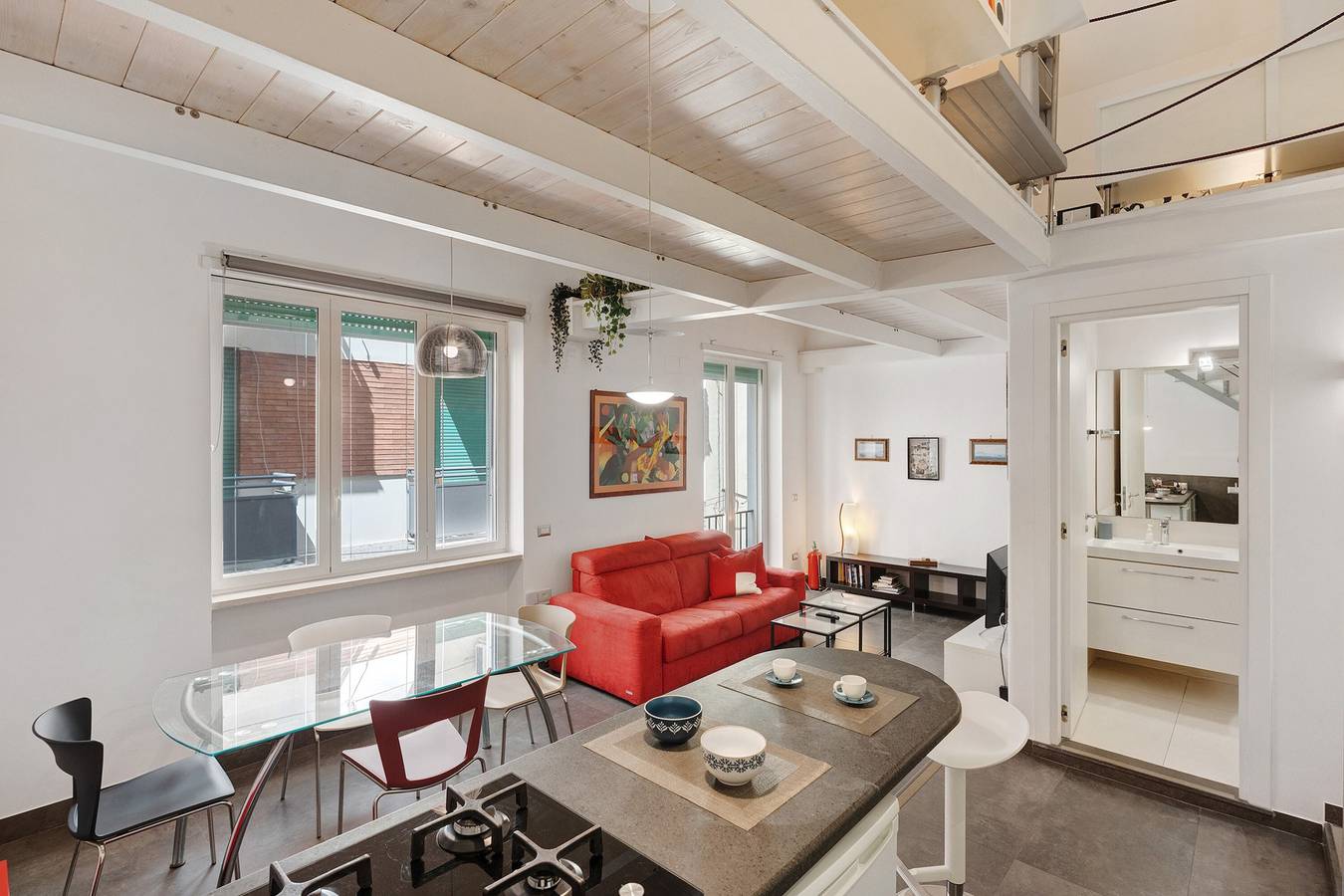 Maison de vacances « The Pepper in Pizzofalcone » avec balcon, Wi-Fi et climatisation in Naples, Province de Naples