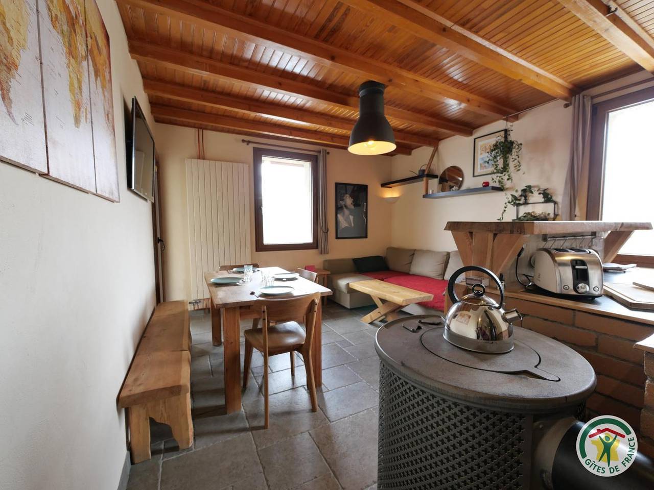 Gîte für 4 Personen mit Terrasse in Les Hieres, La Grave