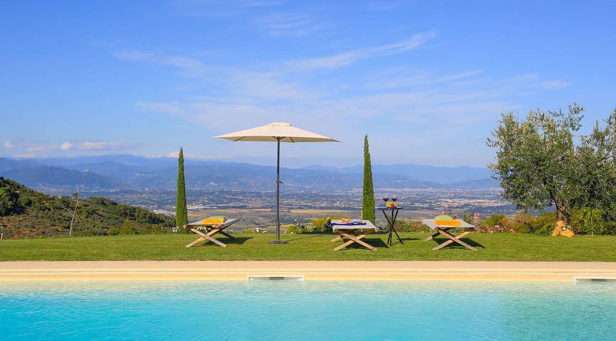 Villa pour 6 personnes, avec balcon et jardin à Capannori