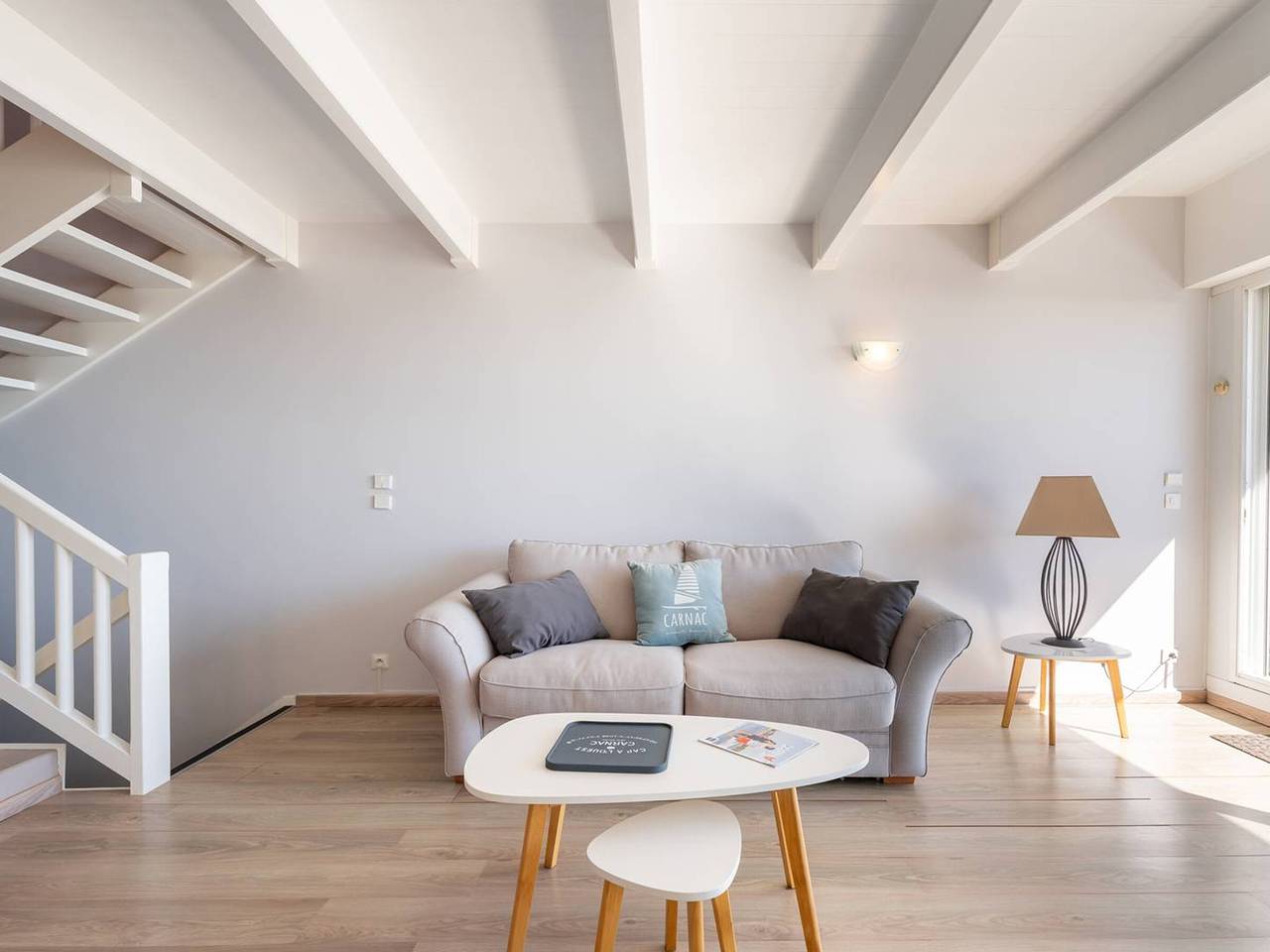 Entire apartment, Carnac - Triplex 2 rooms + mezzanine, 85m², 1 bedroom, Parking, Near beach in Carnac Plage, Carnac