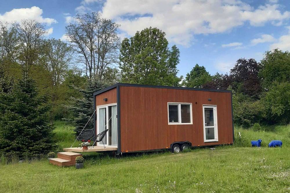 Tinyhaus mitten im Dorf, Tiny House im Grünen, die Kirchenglocken wecken Dich in Fehrbellin, Westhavelland