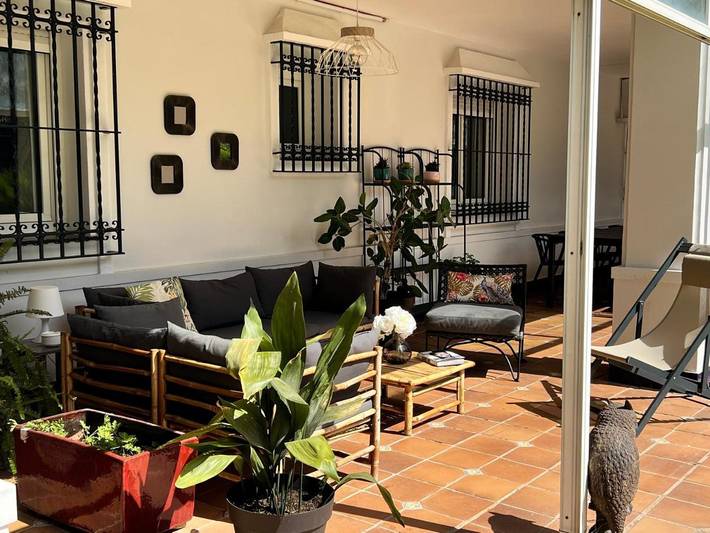 Casa rural para 15 personas, con Balcón y Terraza además de Jardín y Piscina en Tomares - 3
