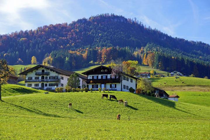 Bauernhaus für 4 Personen, mit Balkon und Terrasse in Ruhpolding