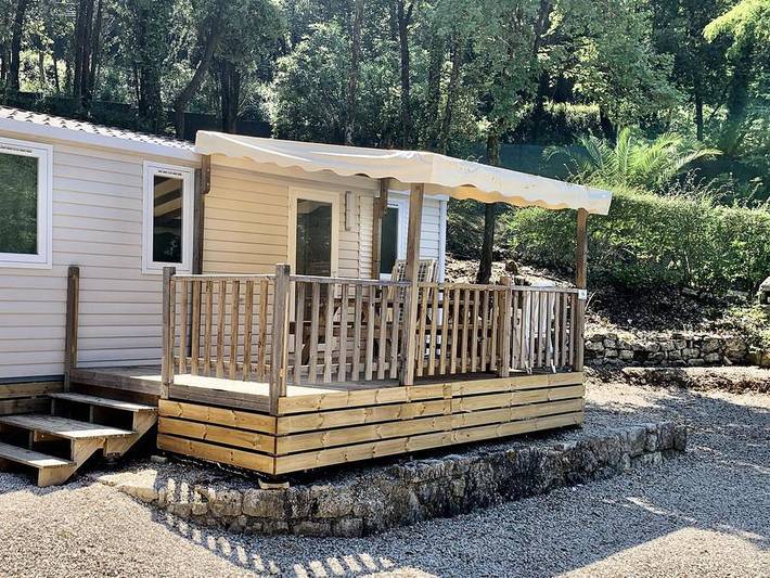 Mobil home pour 8 personnes, avec bassin pour enfant à Roquefort-les-Pins - 2