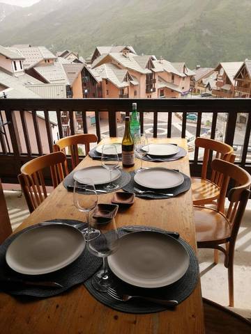 Gîte pour 8 personnes, avec terrasse et vue dans Station De Valmeinier