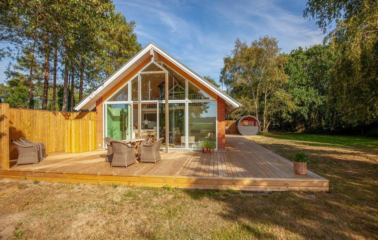 Ferienhaus für 6 Personen, mit Terrasse und Garten sowie Sauna und Seeblick in Skanderborg