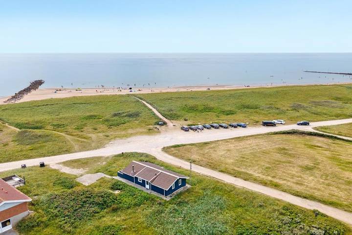 Ferienhaus mit Meerblick für 6 Personen, mit Balkon/Terrasse und Sauna in Blavand