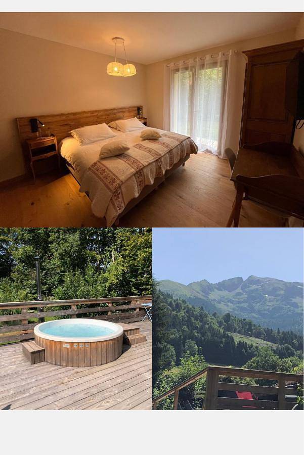 Location de vacances pour 4 personnes, avec jardin ainsi que piscine et vue, animaux acceptés à Sainte-Agnès (Isère)