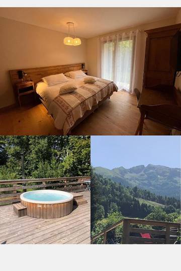 Location de vacances pour 4 personnes, avec jardin ainsi que piscine et vue, animaux acceptés à Sainte-Agnès (Isère)