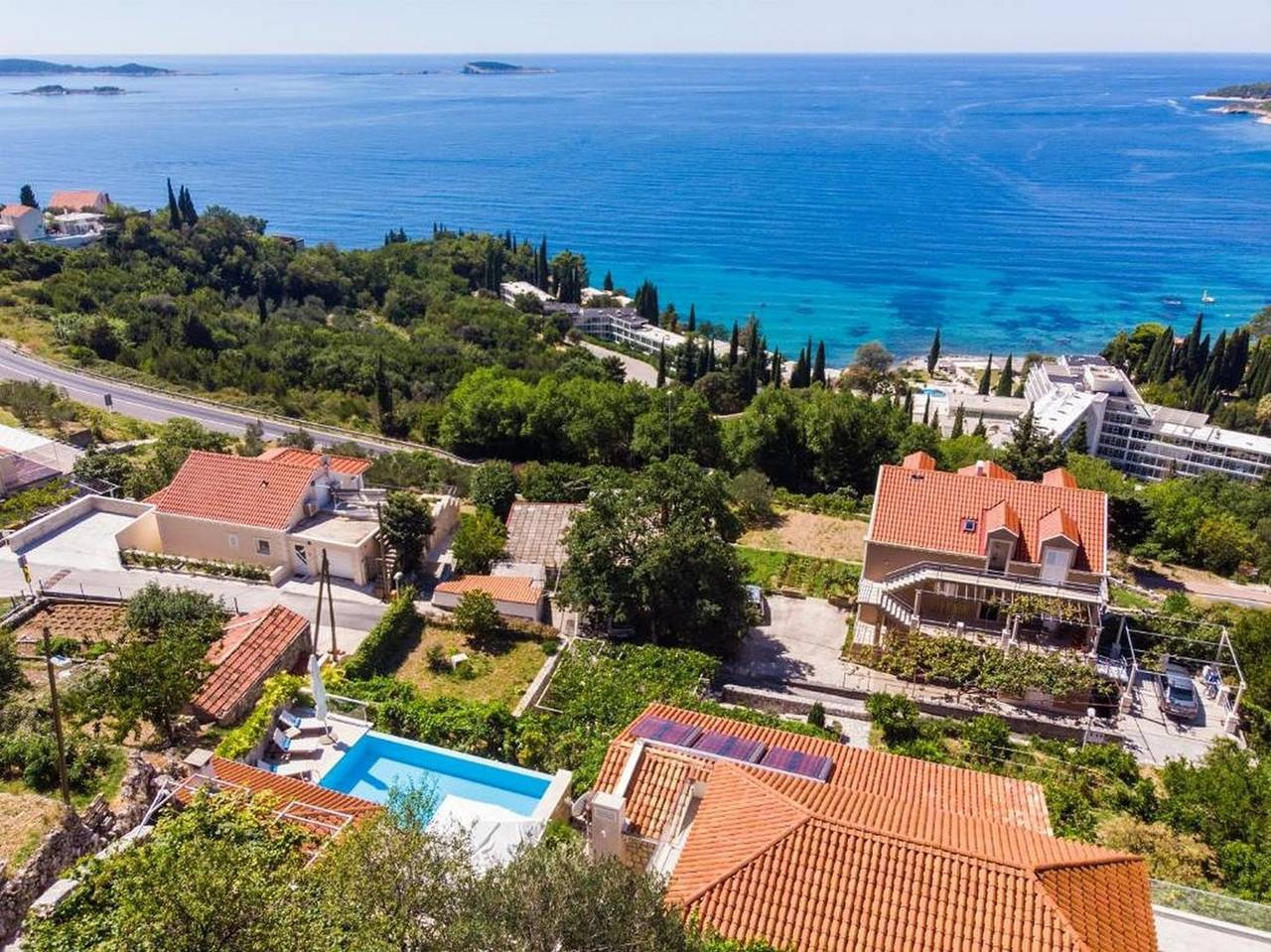 Elegant Sea-View Villa with Pool in Mlini, Dubrovačko-neretvanska županija